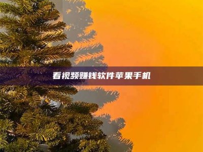 六盘水看视频赚钱软件苹果手机